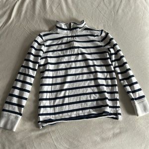 crewcuts Boys stripped quarter zip pullover